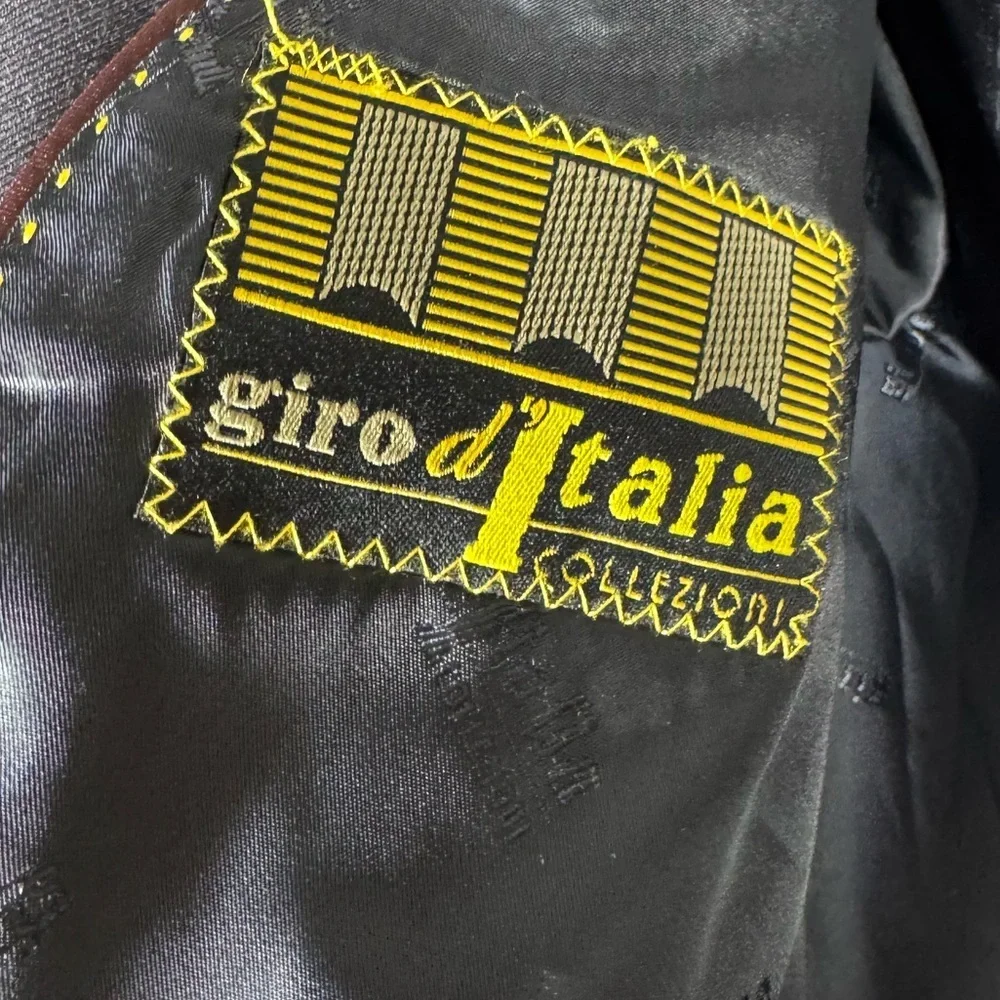Giro d’Italia Charcoal Merino Wool Suit Jacket